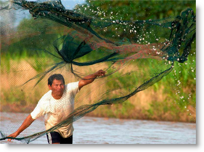 Shipetiari - fishing on the Shipetiari river