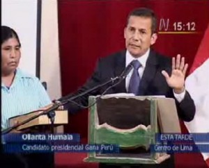 Ollanta Humala swears to God and country to respect Peru's democracy