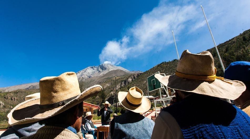 The Ubina Volcano has seen an increase in activity. Source: El Comercio