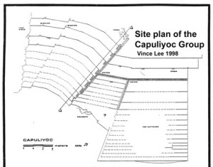 Site plan of the Capuliyoc Group - Choquequirao