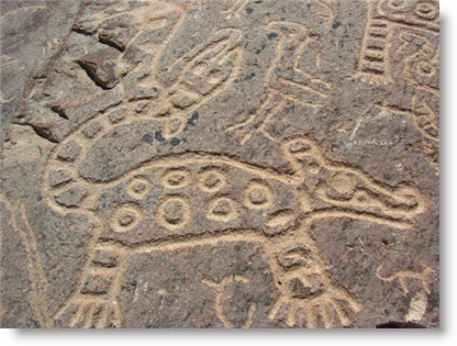 Toro Muerto petroglyph