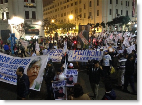 Fujimori march to free Alberto
