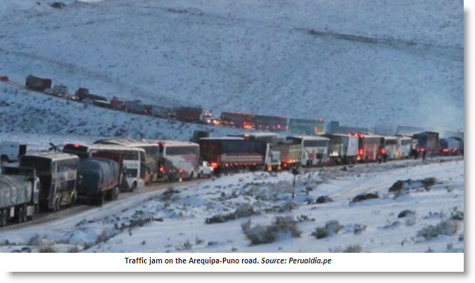 Snow - Arequipa-Puno road