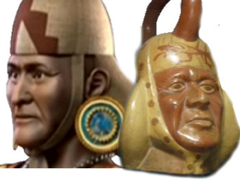 Remarkable resemblance between Lord of Sipan 3D image and ancient Moche ceramic portrait