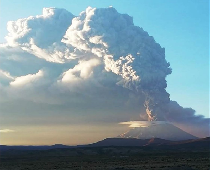 Orange alert called as Ubinas volcano spews ash across southern Peru