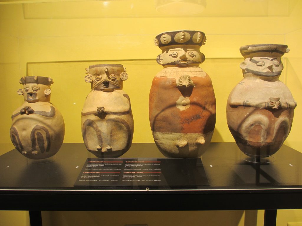 Pre-Inca sculptures at the Jaime del Castillo Collection on Jirón Ancash, Lima.