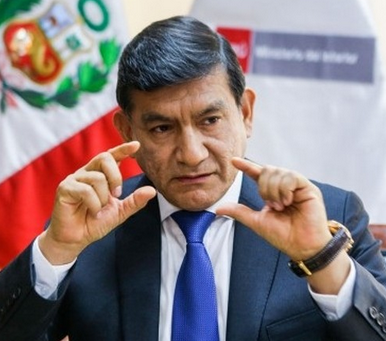 Interior minister Carlos Morán.