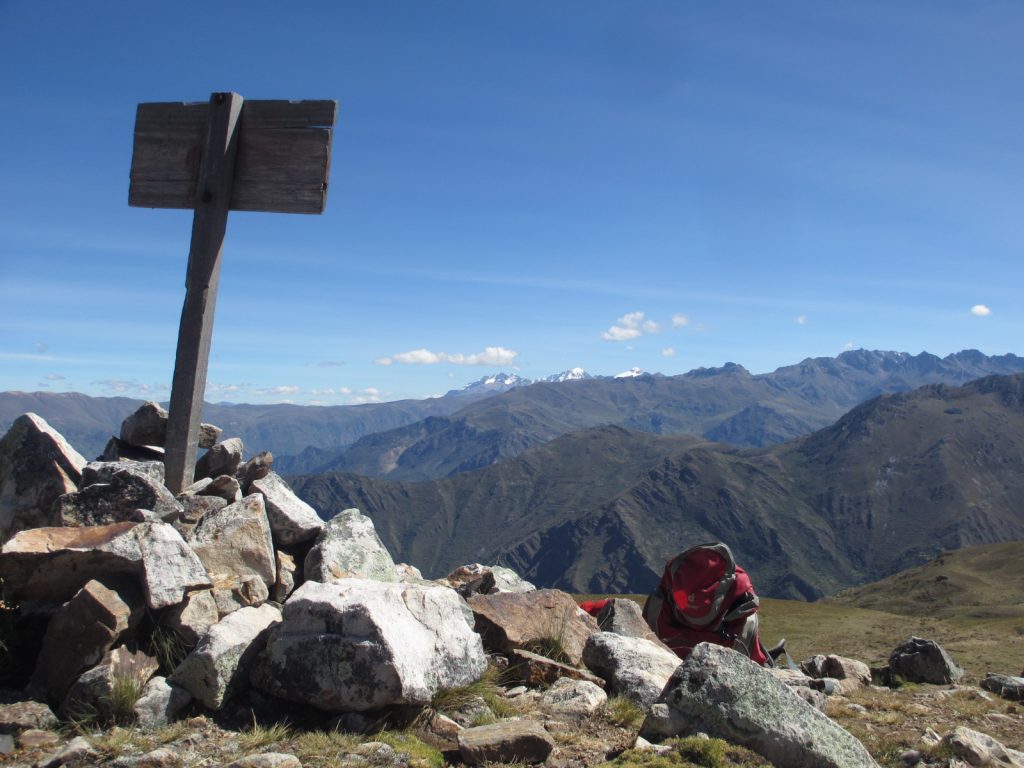 At the Pampa LLamac pass, 4,300m high.