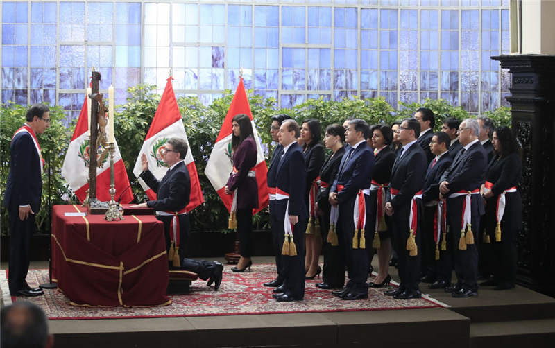 President Vizcarra swears in new cabinet