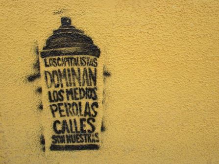 Chile protest graffiti