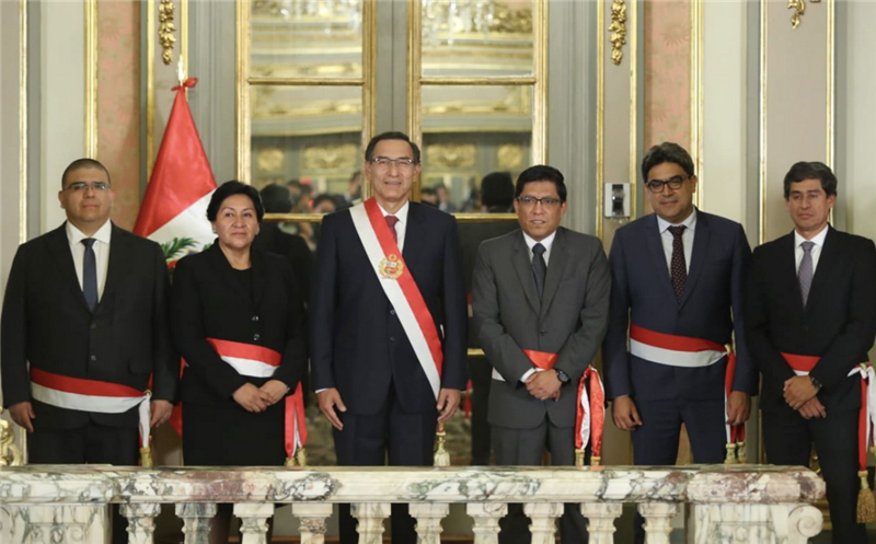 President Vizcarra swears in four ministers in new cabinet shuffle